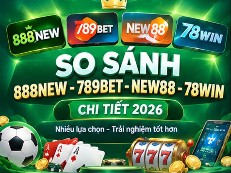So Sánh 888NEW, 789BET, NEW88, 78WIN Chi Tiết 2026